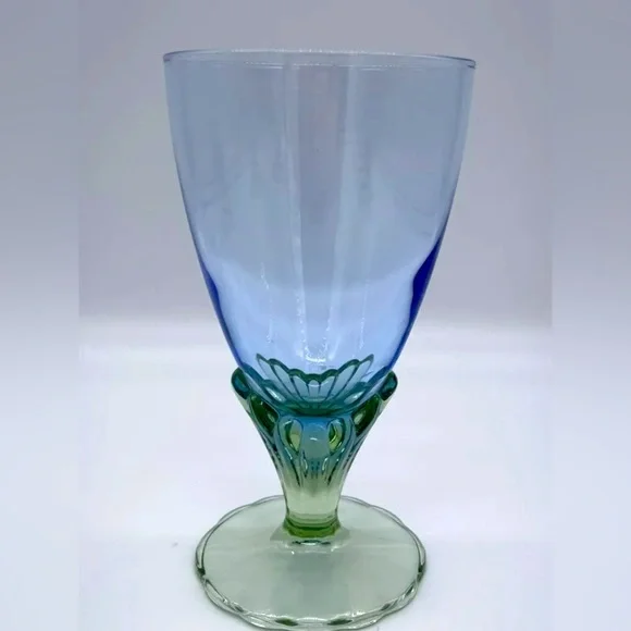 VTG BORMIOLI ROCCO BAHIA FOOTED GOBLET ITALY SET OF 4 5 5/8” JUICE WATER WINE DC - Picture 5 of 10